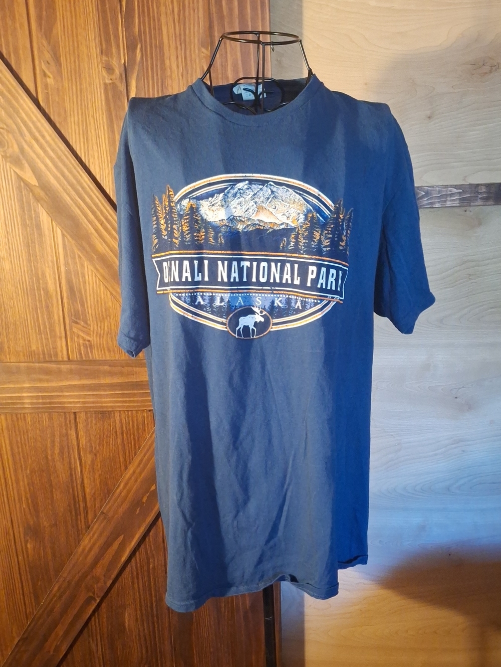 Vintage Delta Navy Blue Denali National Park Graphic Tee